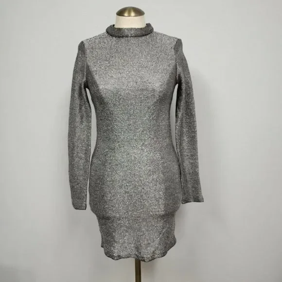 metallic mesh shirt dress STAINLESS STEEL METAL MESH MINI DRESS – SHOP DDMINE
